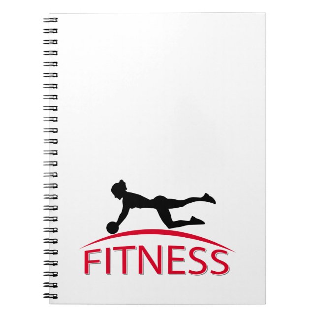 Fitness Anteckningsbok Med Spiral (Framsidan)