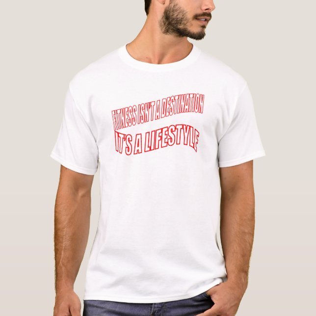 Fitness är ingen destination - det är T-Shirt (Framsida)