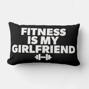 Fitness är min flickvän - Workout Motivational Lumbarkudde
