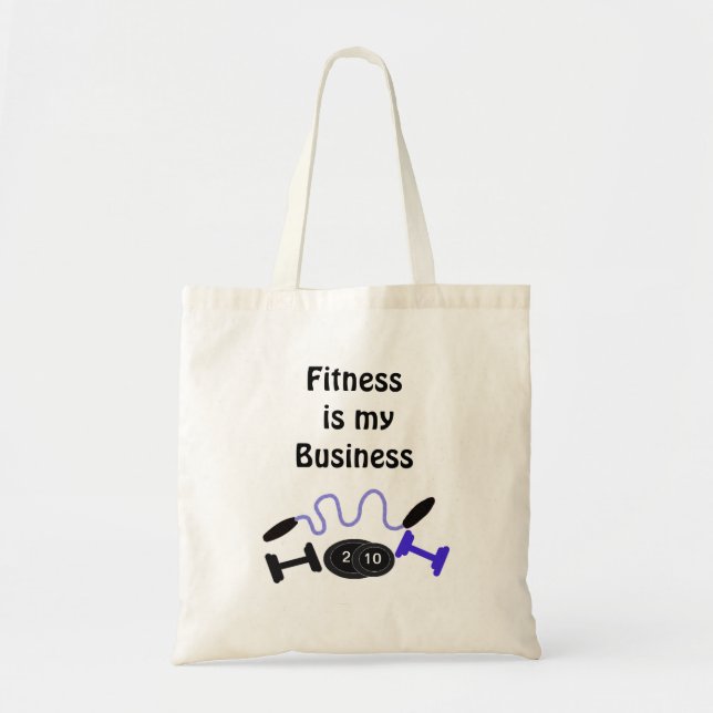 Fitness är min verksamhet tygkasse (Framsidan)