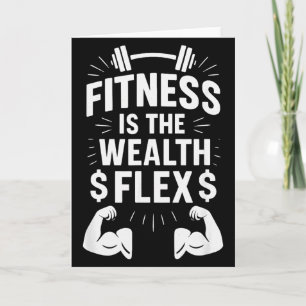 Fitness är rikedom Flex, Motiverande talesätt _1 Kort
