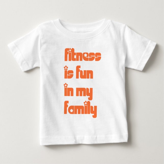Fitness är roligt - storlek för baby tee (Framsida)