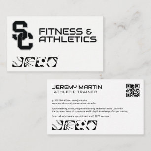 Fitness Athletics Affärskort Visitkort