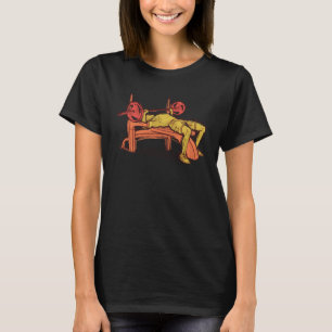 Fitness Bench Press Workout Hand plockade Sports G T Shirt
