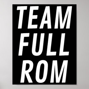 Fitness Bodybuilding Gym Team Fullt Rom Poster