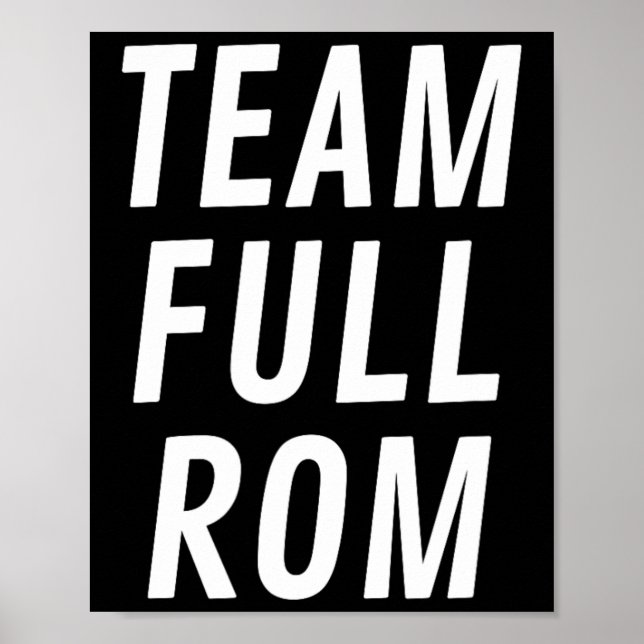 Fitness Bodybuilding Gym Team Fullt Rom Poster (Framsidan)