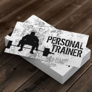 Fitness Bodybuilding Personal Trainer Professionel Visitkort