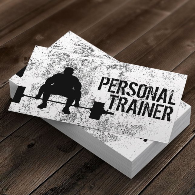Fitness Bodybuilding Personal Trainer Professionel Visitkort (Skapare uppladdad)
