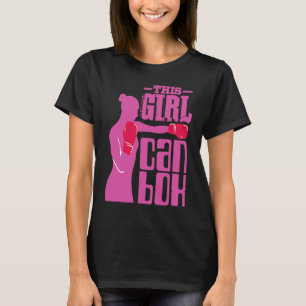Fitness Boxing Ring Girl med Handskar I Kärlek Kic T Shirt