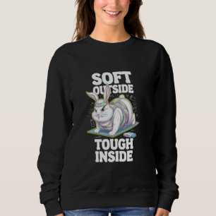 Fitness Bunny Älskare SOFT OUTSIDE TUFF INSIDE FUN T Shirt