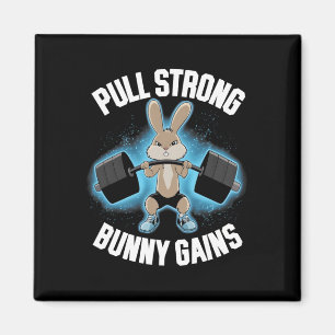 Fitness Bunny BodyBuilder Drong Bunny Gains Magnet