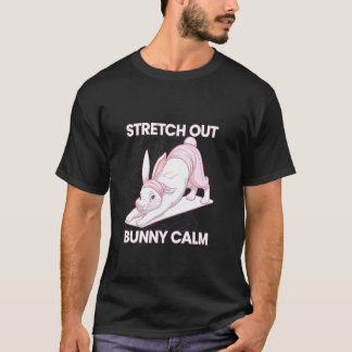 Fitness Bunny Yoga Souls STRÄCK UT KANIN LUGN Fu T Shirt