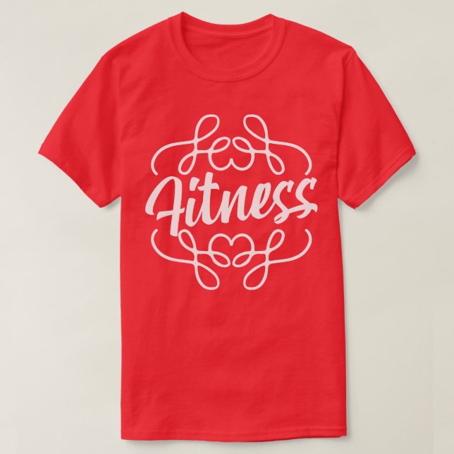 Fitness calligraphy 1 t shirt (Design framsida)