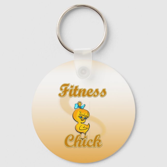 Fitness-Chick Nyckelring (Framsida)