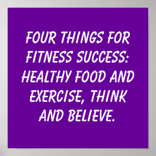 Fitness-citat Poster