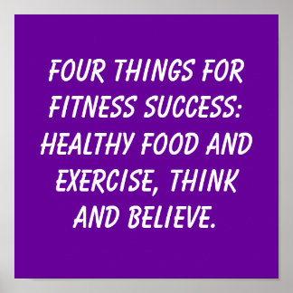 Fitness-citat Poster