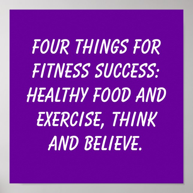 Fitness-citat Poster (Framsidan)