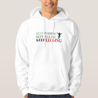 Fitness Citat Pullover Hoodie – Minimal Text Desig