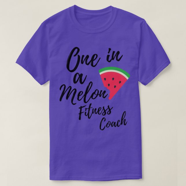 Fitness Coach Gift Ideas One i Melon Fitness Co T Shirt (Design framsida)