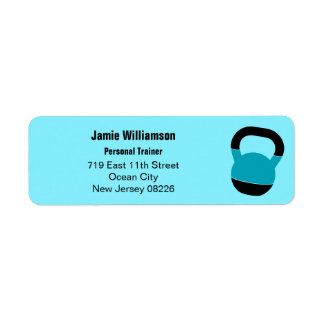 Fitness Coach Kettlebell Returadress Etikett