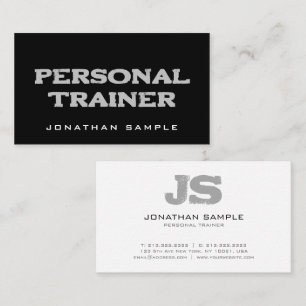Fitness Coach Personal Trainer Modern Professionel Visitkort