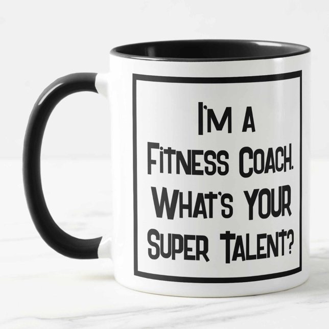 Fitness Coach Toppen Talent. Två tonkaffe Mugg (Skapare uppladdad)