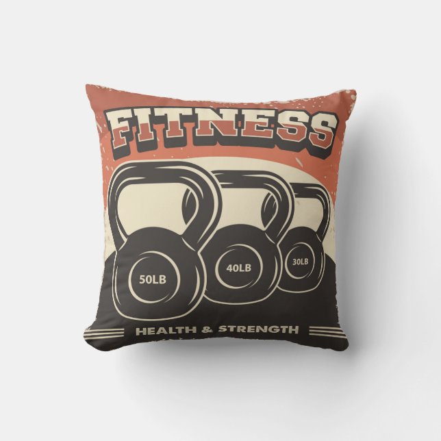 Fitness Cowbell Kudde (Framsida)