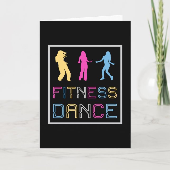 Fitness Dance Gym Dancing Workout Sport Gift Idea Kort (Framsida)