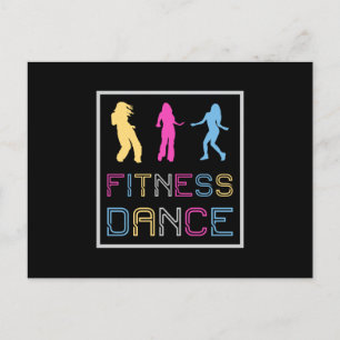 Fitness Dance Gym Dancing Workout Sport Gift Idea Vykort