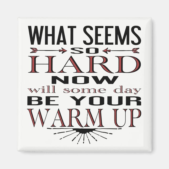 Fitness Dance Motivational Quote Magnet (Framsidan)