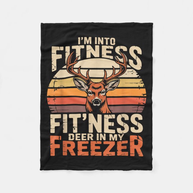 Fitness Deer In My Zer Deer Hunting  Fleecefilt (Framsidan)