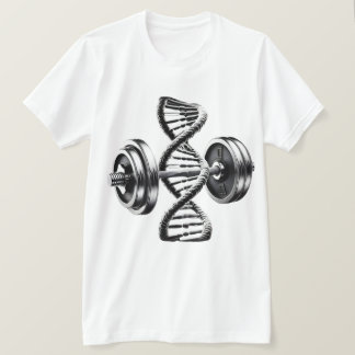 Fitness DNA Helix Hantlar T-Shirt