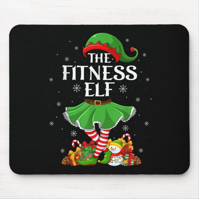 Fitness Elf Christmas Family Elf Squad Xmas Girls  Musmatta (Framsidan)
