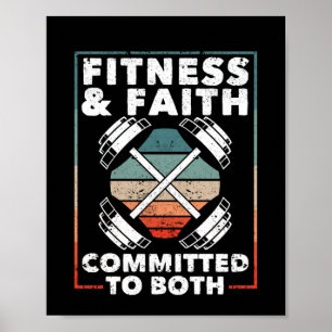 Fitness & Faith som båda är kristna Poster