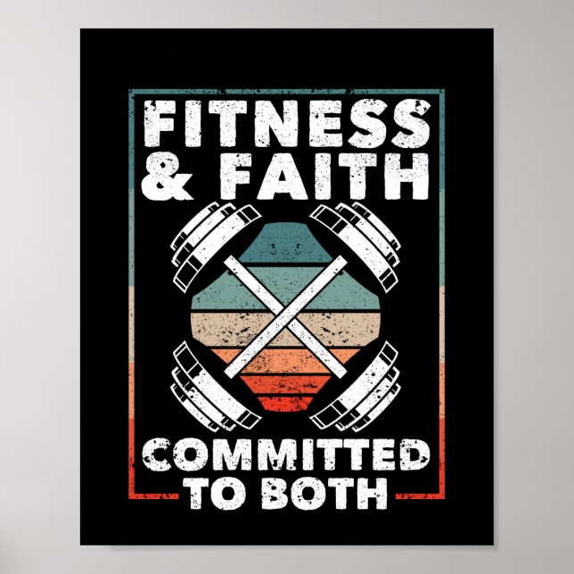 Fitness & Faith som båda är kristna Poster (Framsidan)