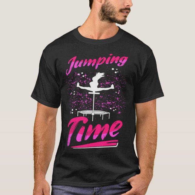 Fitness Fan Trampoline Endurance Cardio Jumping Wo T Shirt (Framsida)