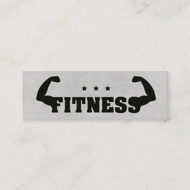 Fitness Flex | Personlig utbildare Mini Visitkort (Framsida)