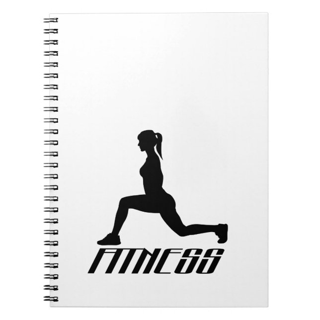 Fitness-flicka Anteckningsbok (Framsidan)