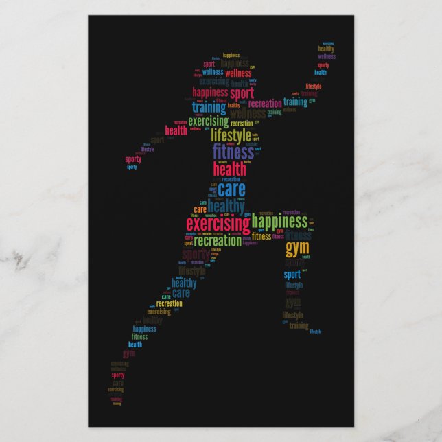 Fitness-flicka Flygblad (Framsidan)