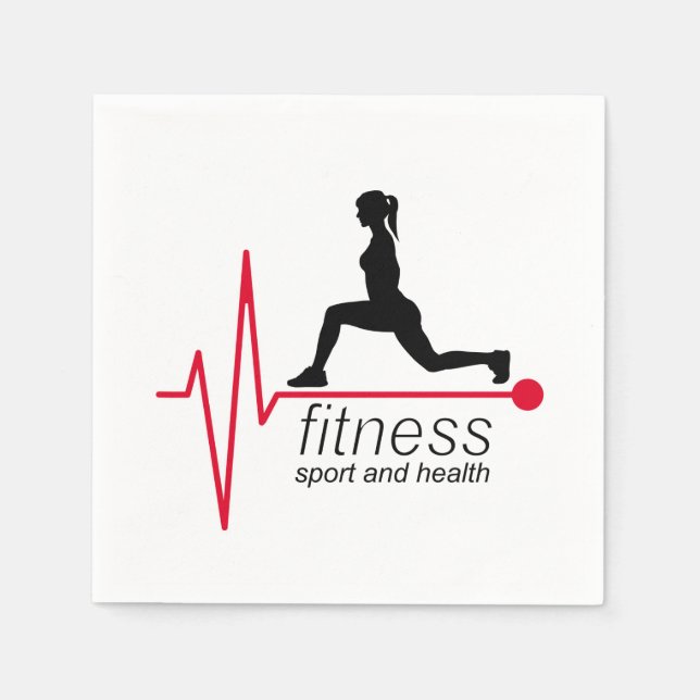 Fitness-flicka Pappersservett (Framsidan)