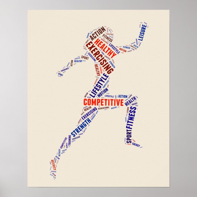 Fitness-flicka Poster (Framsidan)