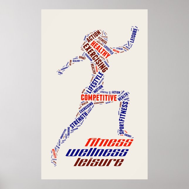 Fitness-flicka Poster (Framsidan)