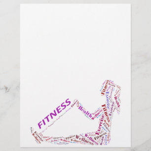 Fitness-flicka Reklamblad
