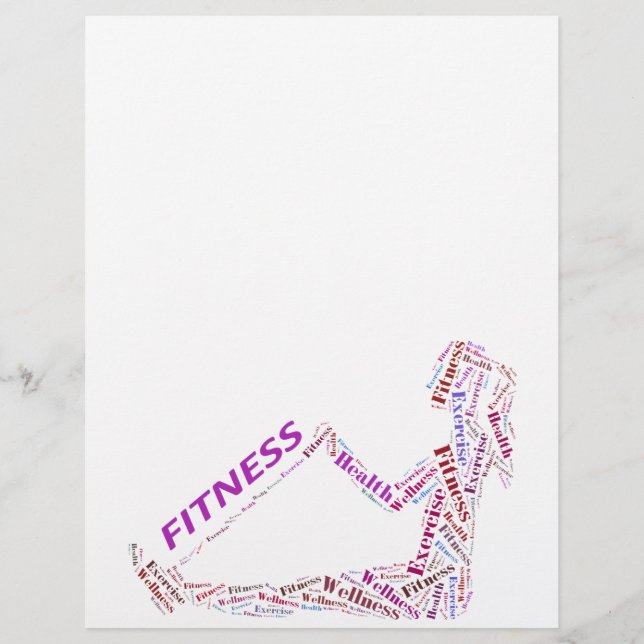Fitness-flicka Reklamblad (Framsidan)