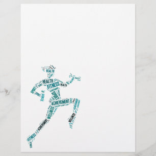 Fitness-flicka Reklamblad