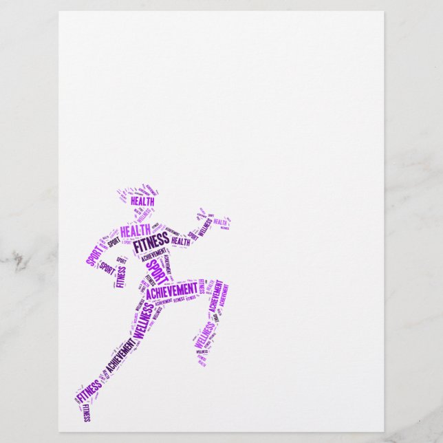 Fitness-flicka Reklamblad (Framsidan)