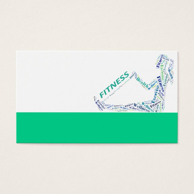 Fitness-flicka Visitkort (Framsidan)