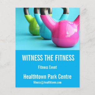Fitness fluer fitness event eller expo flygblad