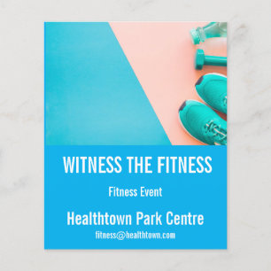 Fitness fluer fitness event eller expo flygblad