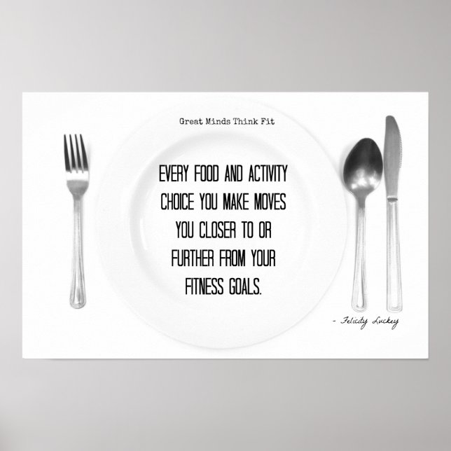 Fitness Food and Activity Choices! Poster (Framsidan)